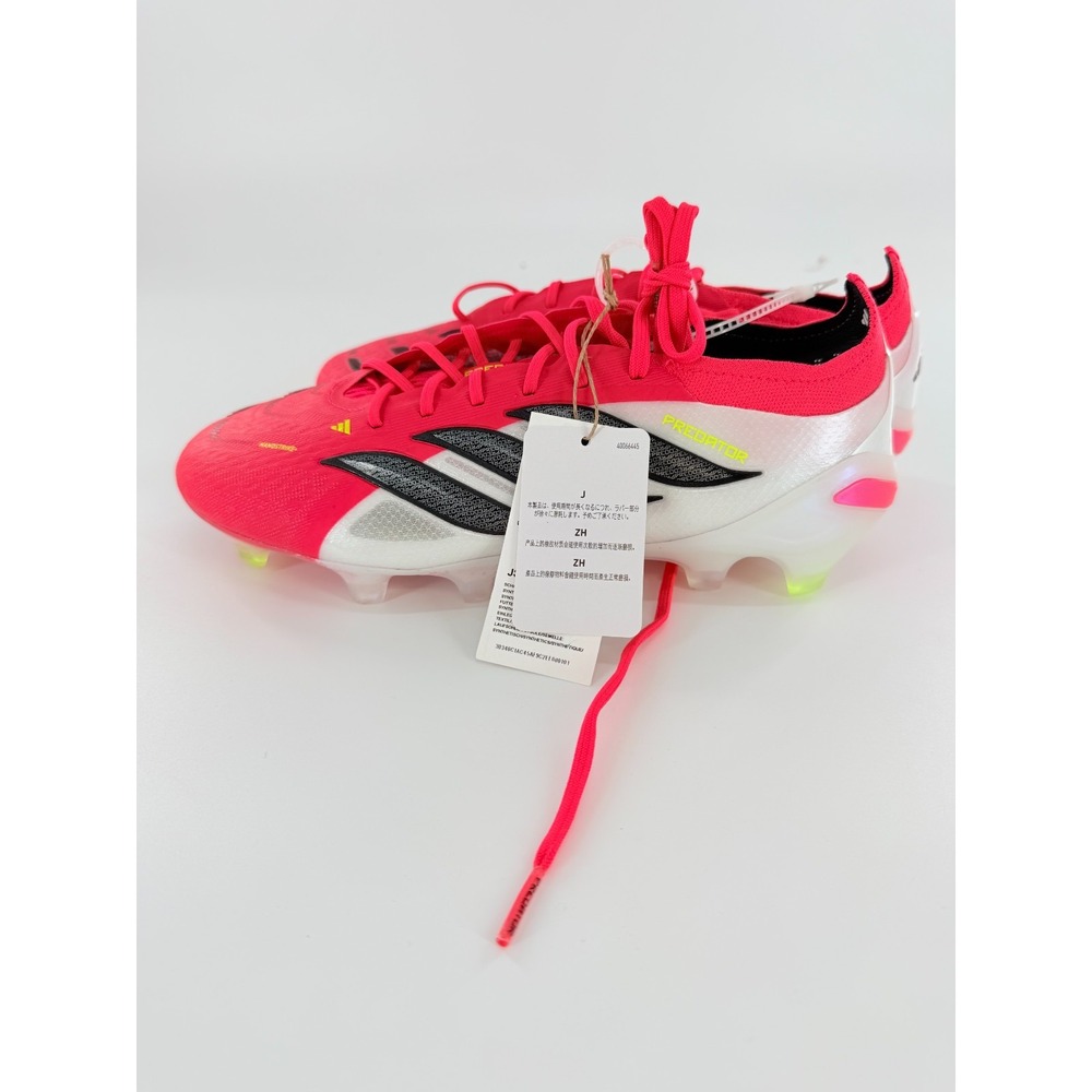 Adidas Predator 26 Elite FG Cleats ‘Lucid Red Black White’ JS0433 Men’s Size 7.5